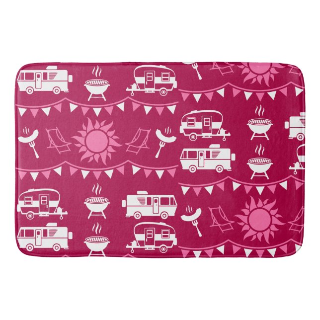 Caravan Camping Home Decor Bath Mat (Front)