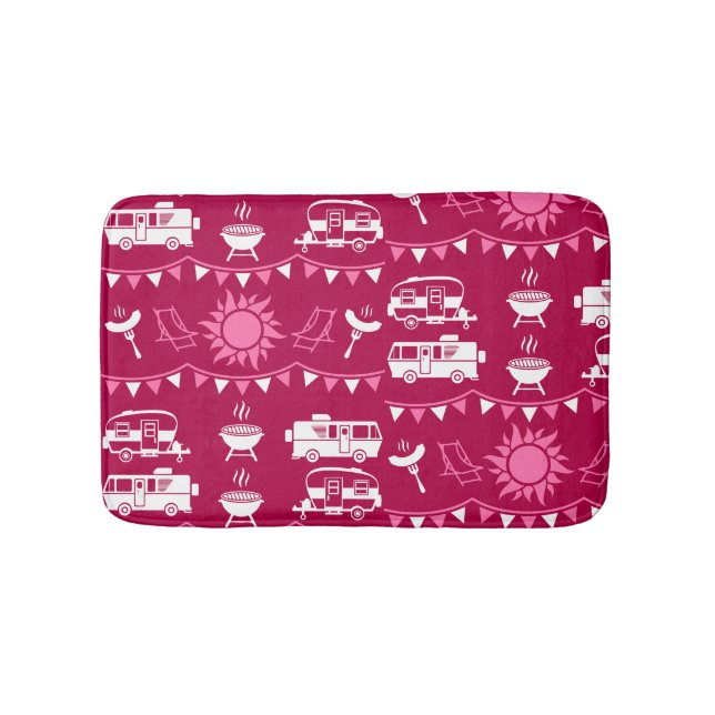 Caravan Camping Home Decor Bath Mat (Front)