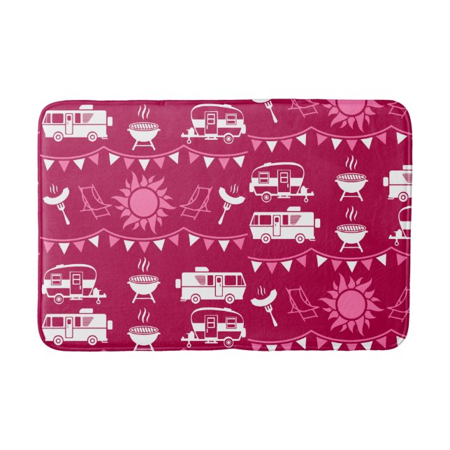 Caravan Camping Home Decor Bath Mat (Front)