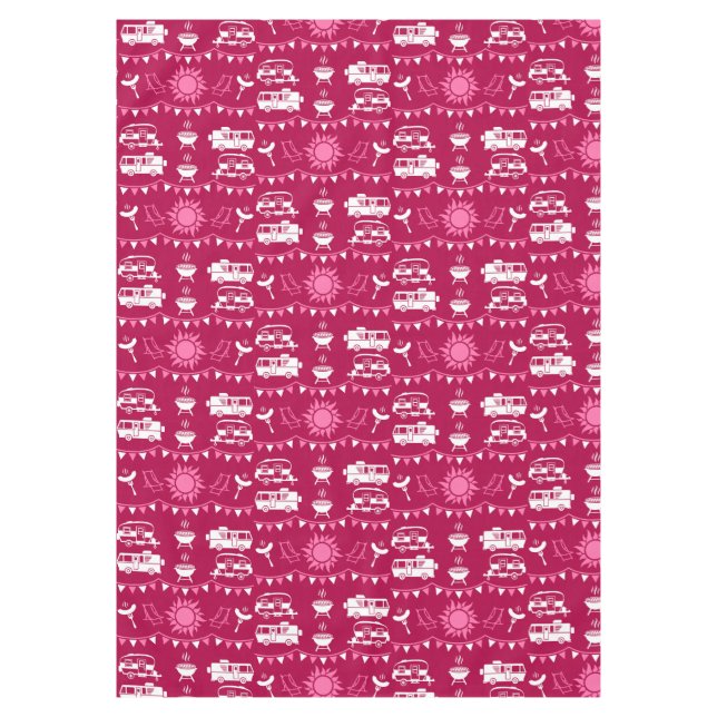 Caravan Camping Home Decor Tablecloth (Front)