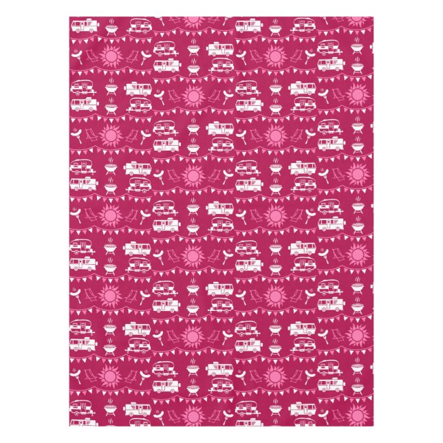 Caravan Camping Home Decor Tablecloth (Front)