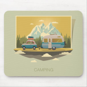 Caravan Camping Mouse Pad