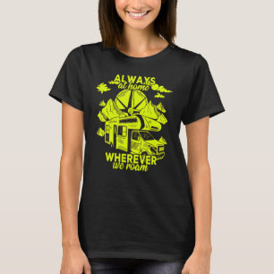 Caravan camping trailer mobile home motorhome RV v T-Shirt