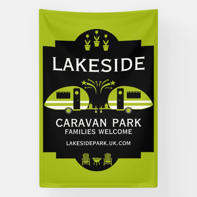 Caravan Campsite Promotion Banner (Vertical)