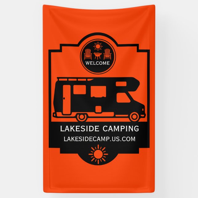 Caravan Campsite Promotion Banner (Vertical)