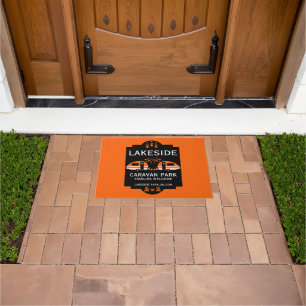 Caravan Campsite Promotion Doormat