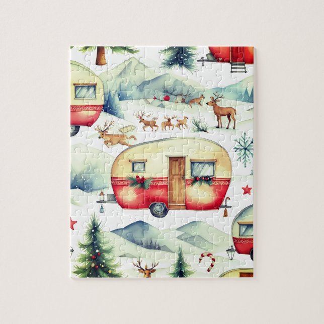 Caravan Christmas Jigsaw Puzzle (Vertical)