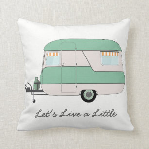 Caravan Cushion - Retro Caravan - Summer Vacation