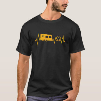 Caravan ECG Camping Funny Gift T-Shirt