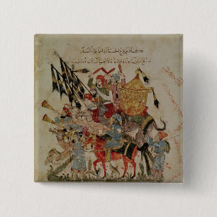 Caravan going to Mecca 15 Cm Square Badge