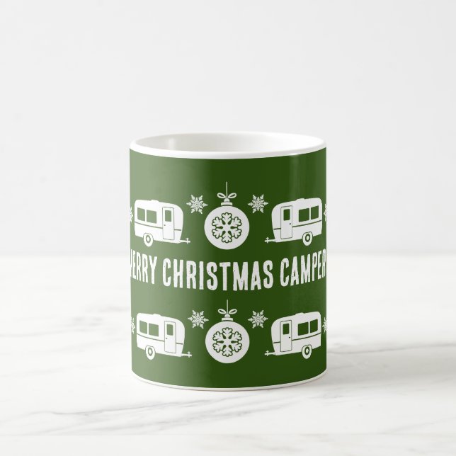 Caravan Happy Christmas Camping   Coffee Mug (Center)