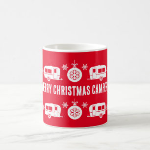 Caravan Happy Christmas Camping Coffee Mug