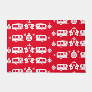 Caravan Happy Christmas Camping Doormat