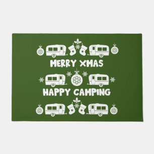 Caravan Happy Christmas Camping Doormat