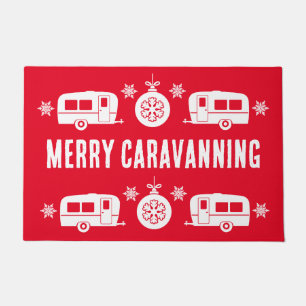 Caravan Happy Christmas Camping Doormat