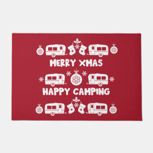 Caravan Happy Christmas Camping   Doormat