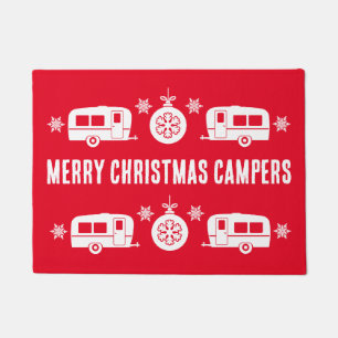 Caravan Happy Christmas Camping Doormat