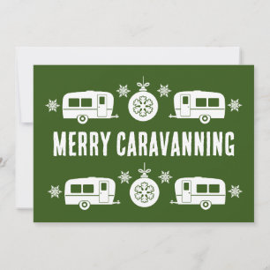 Caravan Happy Christmas Camping Holiday Card