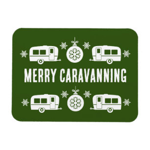 Caravan Happy Christmas Camping   Magnet