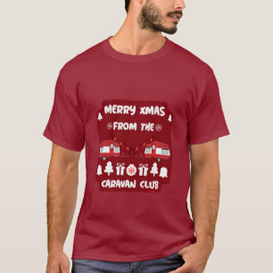 Caravan Happy Christmas Camping T-Shirt