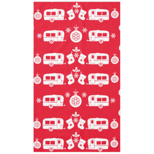 Caravan Happy Christmas Camping   Tablecloth