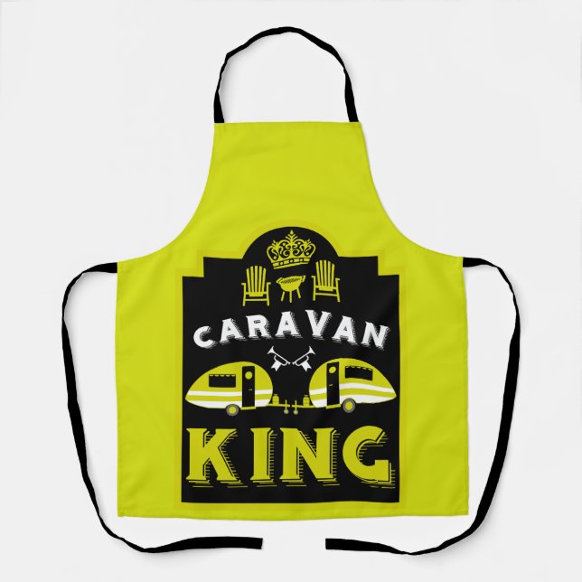Caravan King Gifts For Campers Apron (Front)