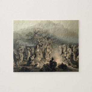 Caravan of Armenian Merchants, Transcaucasia, plat Jigsaw Puzzle