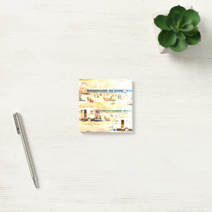 Caravan on the Beach Post-it Notes