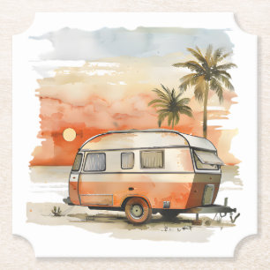 Caravan Paper Coaster