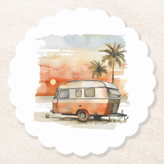 Caravan Paper Coaster