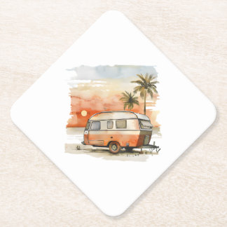 Caravan Paper Coaster