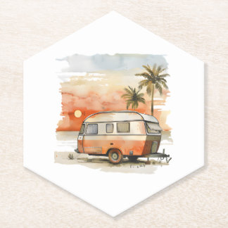 Caravan Paper Coaster