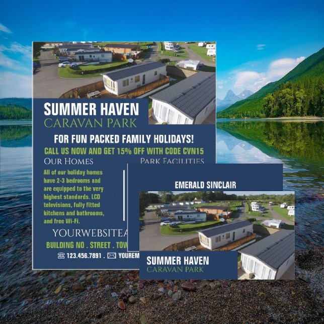 Caravan Park, Holiday Park Advertising Flyer (Creator Uploaded)