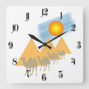 Caravan Square Wall Clock