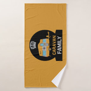 Caravaner Caravanning Funny Caravan Gifts Coff Bath Towel