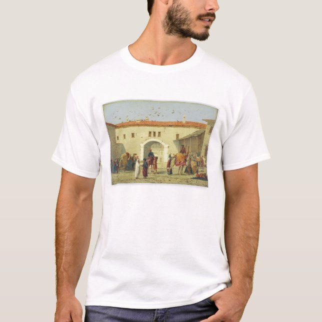 Caravanserai at Mylasa, Turkey, 1845 (oil on panel T-Shirt (Front)