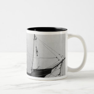 Caravel of Christopher Columbus Two-Tone Coffee Mug