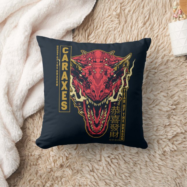 Caraxes Head Year of the Dragon | 恭喜發財 Cushion (Blanket)