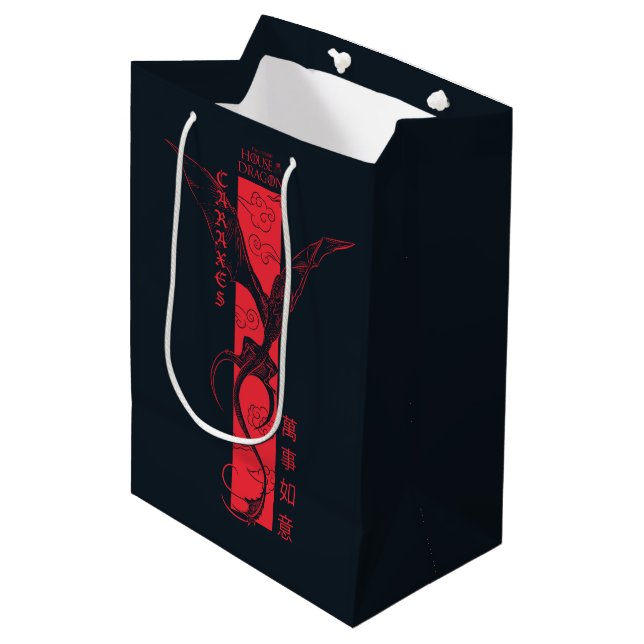 Caraxes in Flight Banner Chinese New Year | 萬事如意 Medium Gift Bag (Front Angled)