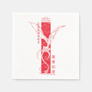 Caraxes in Flight Banner Chinese New Year   萬事如意 Napkin