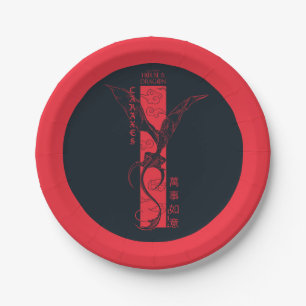 Caraxes in Flight Banner Chinese New Year   萬事如意 Paper Plate