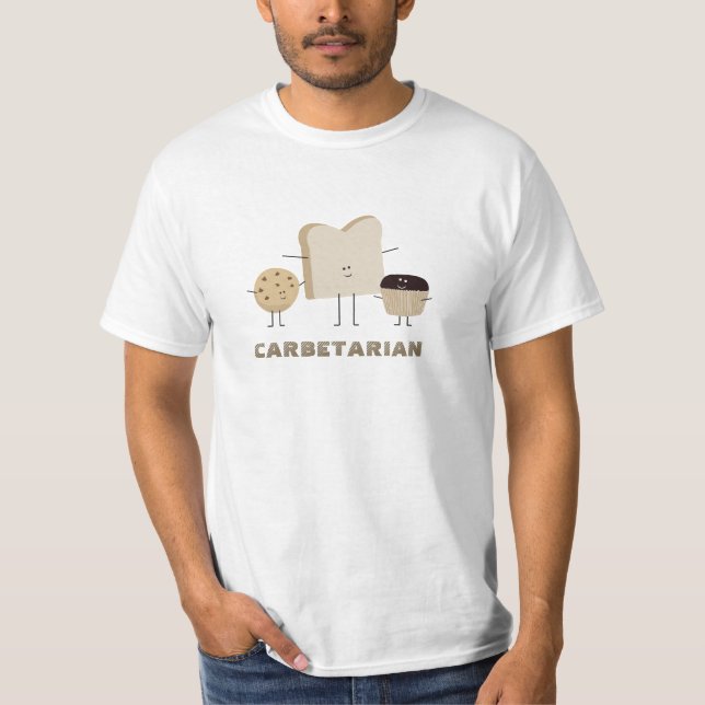 Carb Lovers Carbetarian Funny T-Shirt (Front)