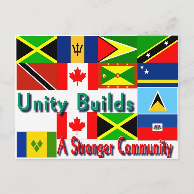 Carbbean-canada unity postcard (Front)
