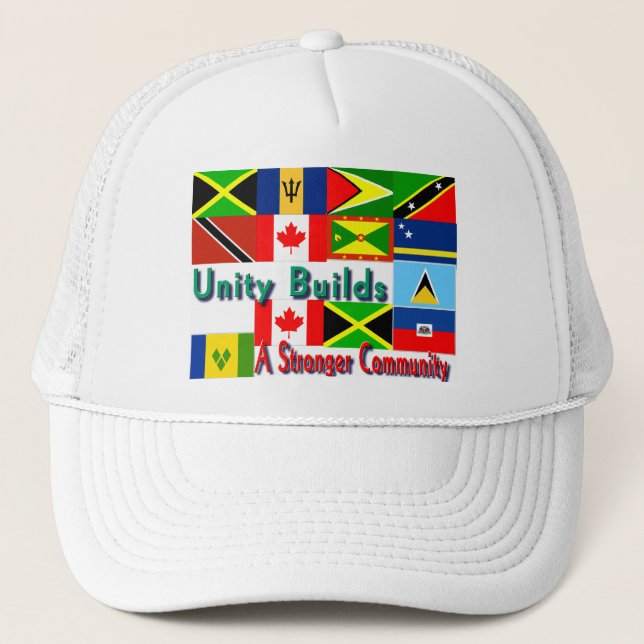 Carbbean-canada unity trucker hat (Front)