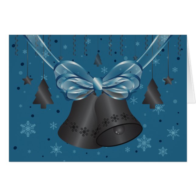 Carbon Bells & Blue Bow (Front Horizontal)