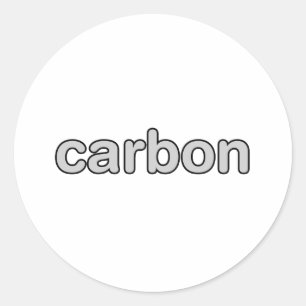 Carbon Brand Classic Round Sticker