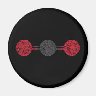 Carbon Dioxide Molecular Structure Magnet