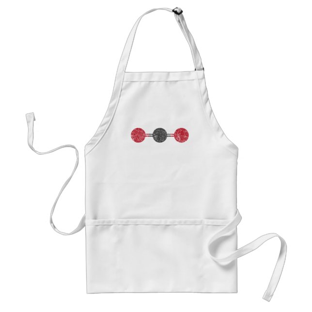 Carbon Dioxide Molecular Structure Standard Apron (Front)
