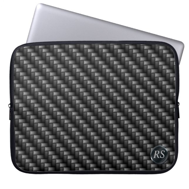 Carbon Fibre 2 Laptop Sleeve (Front)