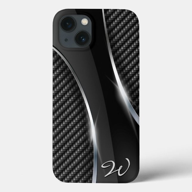 Carbon Fibre 3 Options Case-Mate iPhone Case (Back)